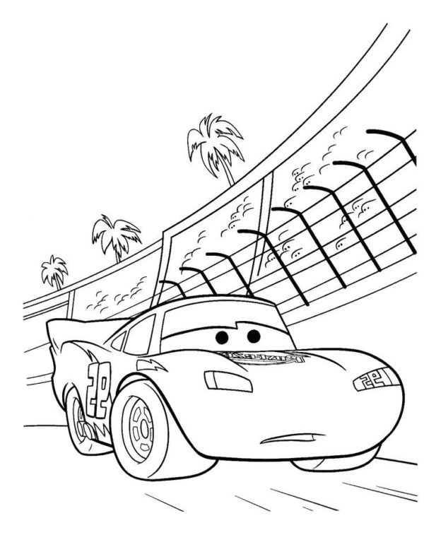 Kolorowanka Wyścigowy Samochód - Kreatywność i Relaks kolorowanka do druku